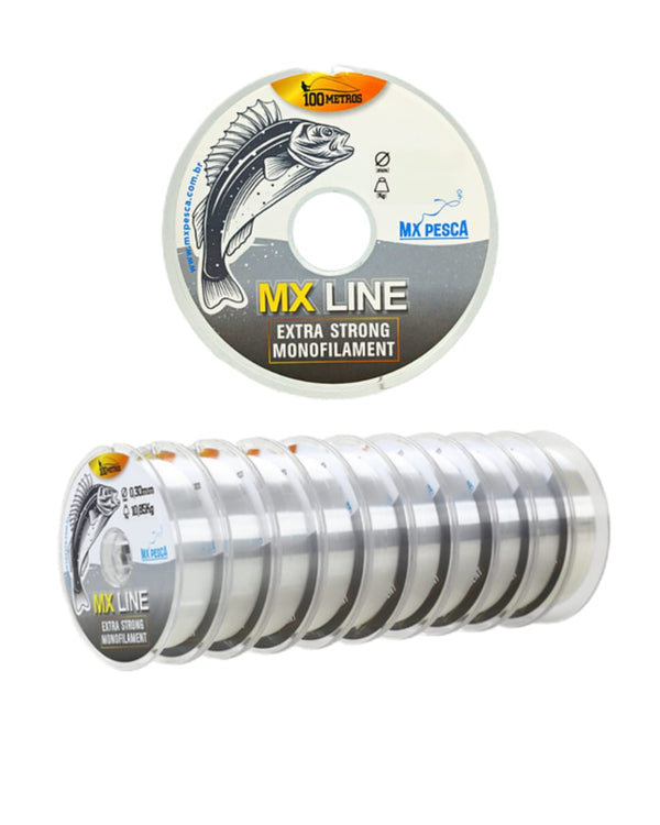 Linha Monofilamento MX Pesca MX Line Transparente - Pescaria Marca Grife da Pesca - Foto 1 | Grife da Pesca