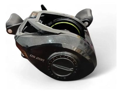 Carretilha Pesca Cw Ds 200 10rol Drag 10kg 2 Carreteis Preto