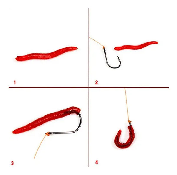 Minhoca Artificial de Silicone - Pescaria Marca Grife da Pesca - Foto 6 | Grife da Pesca