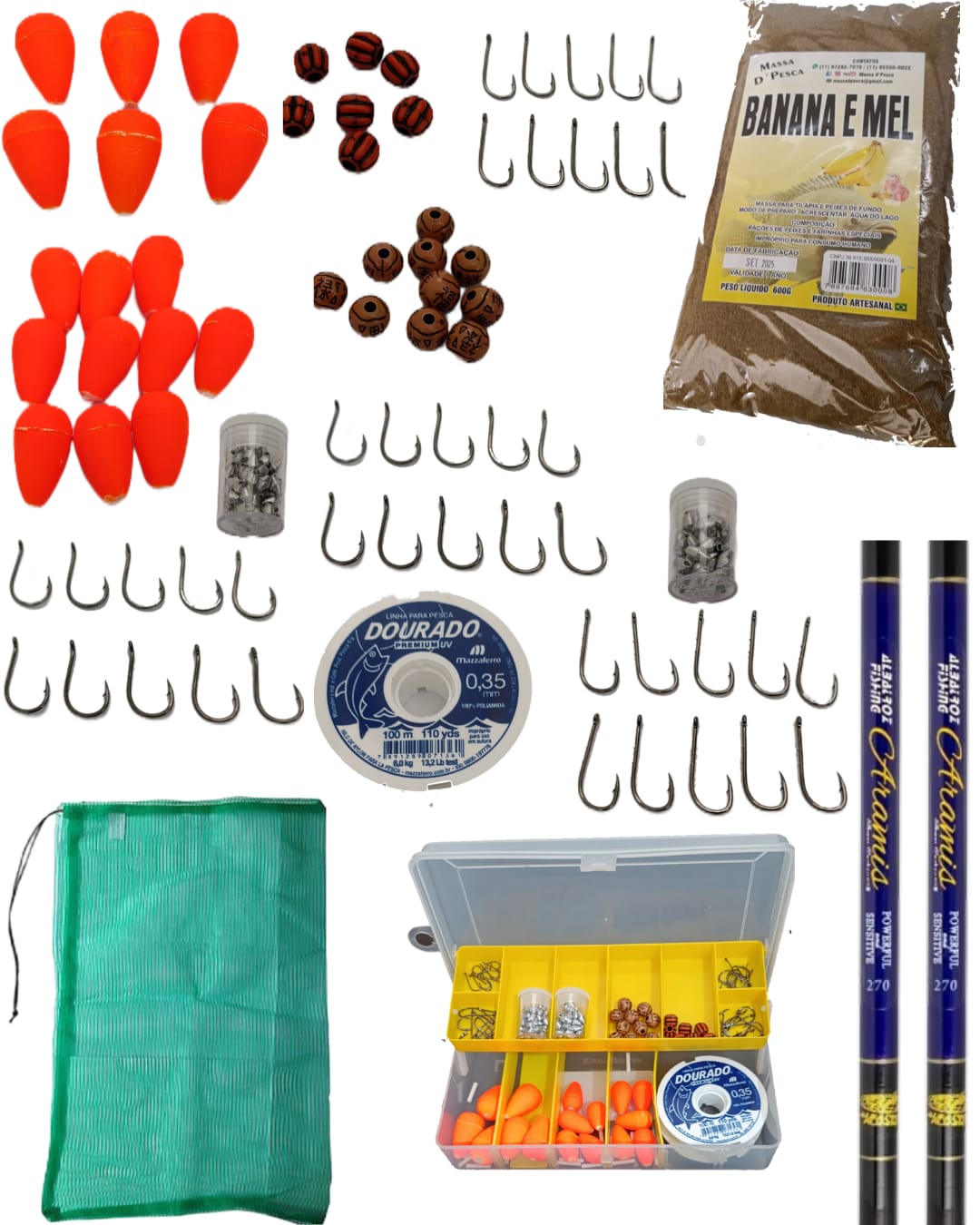 Kit De Pesca Completo Para Tilapia - Pescaria Marca Grife da Pesca - Foto 1 | Grife da Pesca