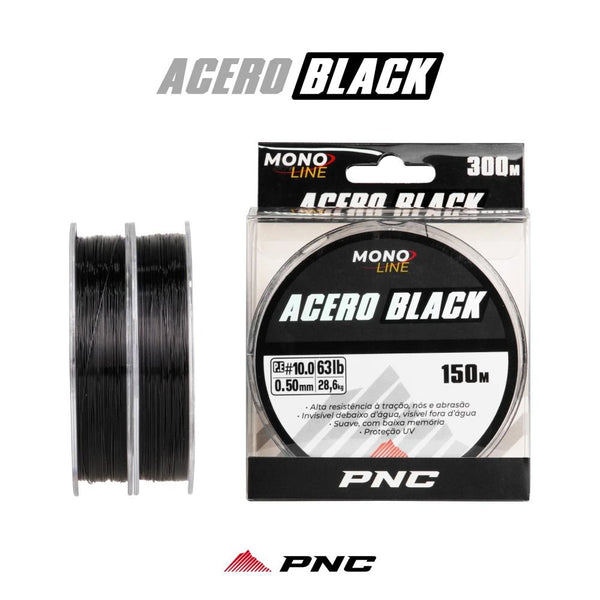 Linha Monofilamento PNC Acero Black 300 Mtrs 0,35mm - Pescaria Marca Grife da Pesca - Foto 1 | Grife da Pesca
