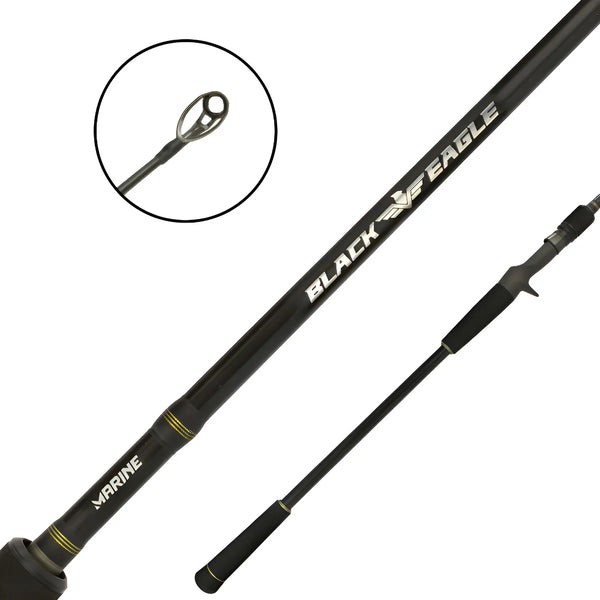 Vara para carretilha Marine Sports Black Eagle BG 8'0" (2,44m) 50 Lbs BLKE-C802HF 02 Partes