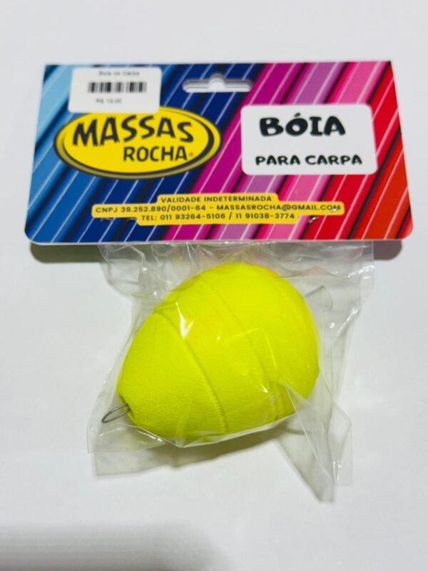 Boia de Carpa Cabeçuda de EVA Amarela