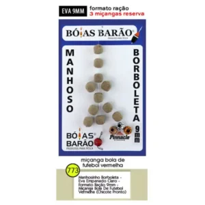 Manhosinho Borboleta - EVA Empanado claro Formato Ração 9mm miçanga