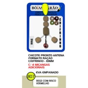 Anteninha chifrinho empanado 10mm boias barão