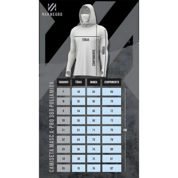 Camiseta Mar Negro X protect 360  Chumbo - Image 4