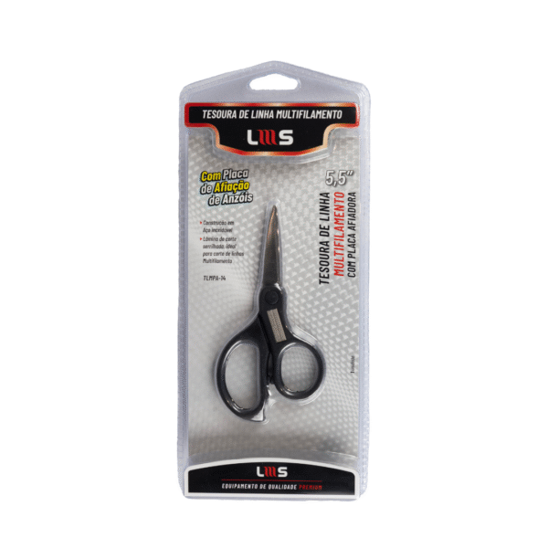 Tesoura De Linha Multifilamento Lumis 5,5'' Com Placa Afiadora De Anzois - Image 2